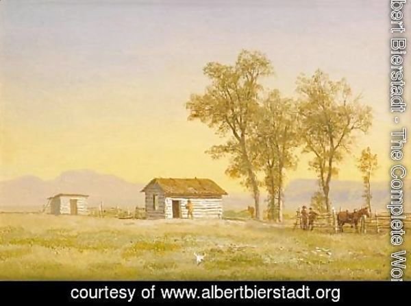 Albert Bierstadt - Homestead in the Rocky Mountains 1863
