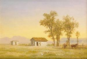 Albert Bierstadt - Homestead in the Rocky Mountains 1863