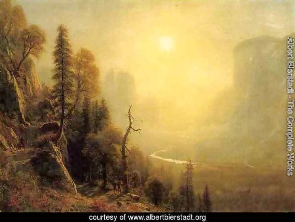 Study for "Yosemite Valley, Glacier Point Trail"