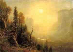 Albert Bierstadt - Study for "Yosemite Valley, Glacier Point Trail"