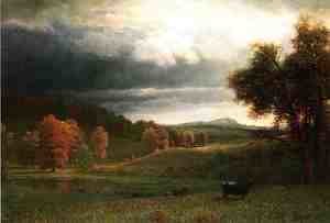 Albert Bierstadt - Autumn Landscape: The Catskills