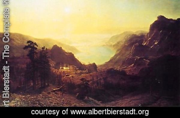 Albert Bierstadt - View of Donner Lake, California