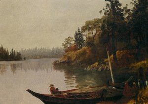 Albert Bierstadt - Salmon Fishing on the Northwest Coast