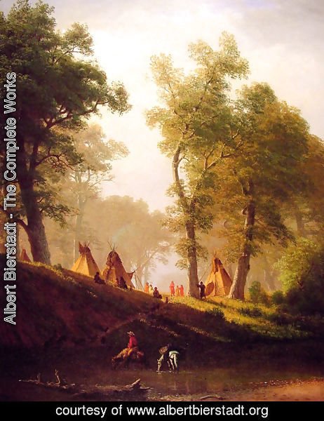 Albert Bierstadt - The Wolf River, Kansas