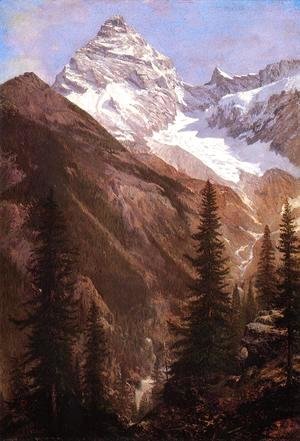 Albert Bierstadt - Canadian Rockies, Asulkan Glacier