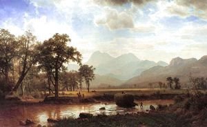 Albert Bierstadt - Crossing the river