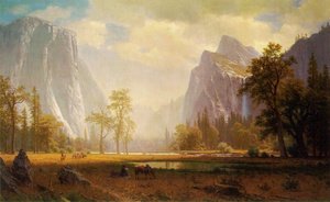 Albert Bierstadt - Looking Up The Yosemite Valley 1865 67