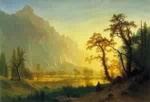 Albert Bierstadt - Sunrise Yosemite Valley