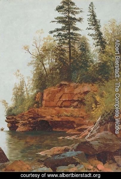 Albert Bierstadt - A Rocky Cove
