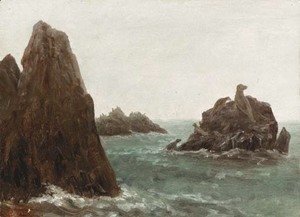 Albert Bierstadt - Seal Rocks, California