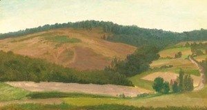 Albert Bierstadt - Landscape with Cottage, Westphalia, Germany