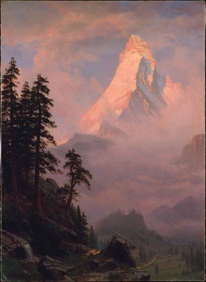 Albert Bierstadt - Sunrise On The Matterhorn