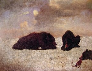 Albert Bierstadt - Grizzly Bears
