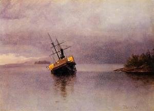 Albert Bierstadt - Wreck Of The Ancon In Loring Bay Alaska