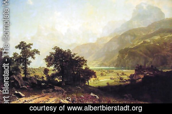 Albert Bierstadt - Lake Lucerne  Switzerland