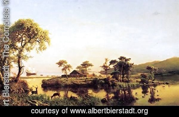 Albert Bierstadt - Gosnold At Cuttyhunk 1602