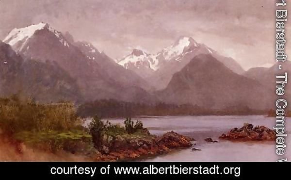 Albert Bierstadt - The Grand Tetons  Wyoming