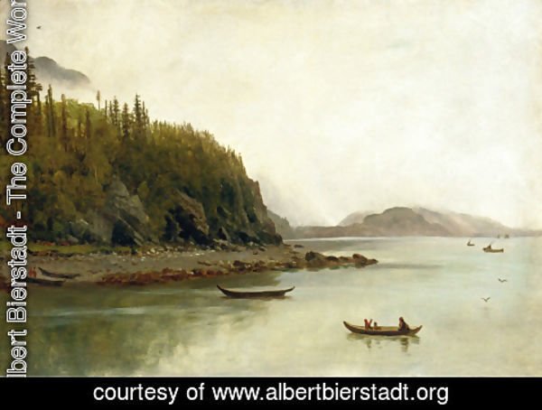 Albert Bierstadt - Indians Fishing
