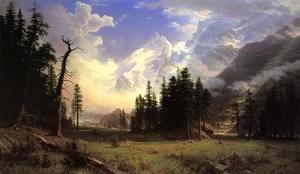 Albert Bierstadt - The Morteratsch Glacier  Upper Engadine Valley  Pontresina
