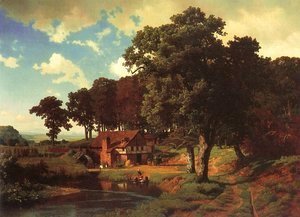 Albert Bierstadt - Rustic Mill 1855