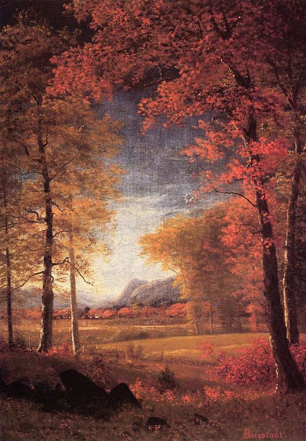 Autumn In America  Oneida County  New York by Albert Bierstadt