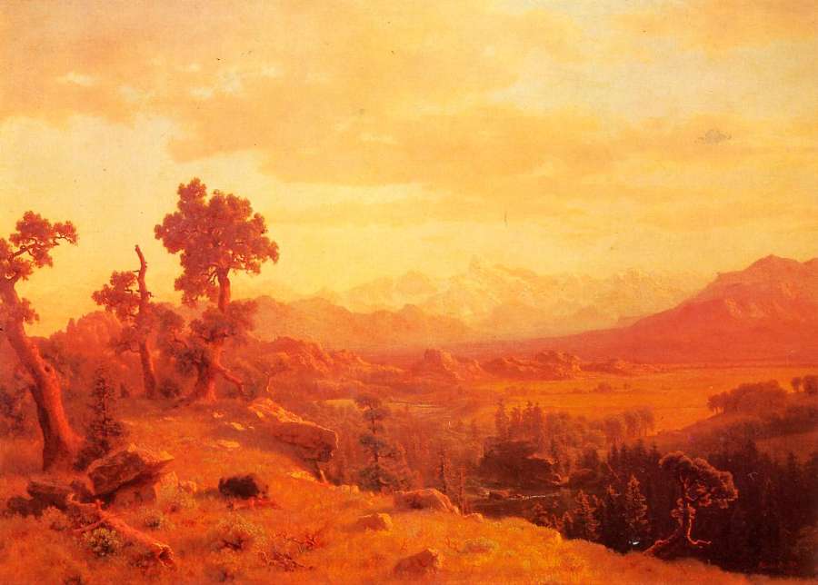 Wind River Country I by Albert Bierstadt