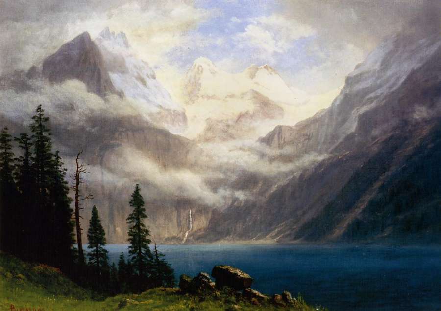 Mountain Scene I by Albert Bierstadt