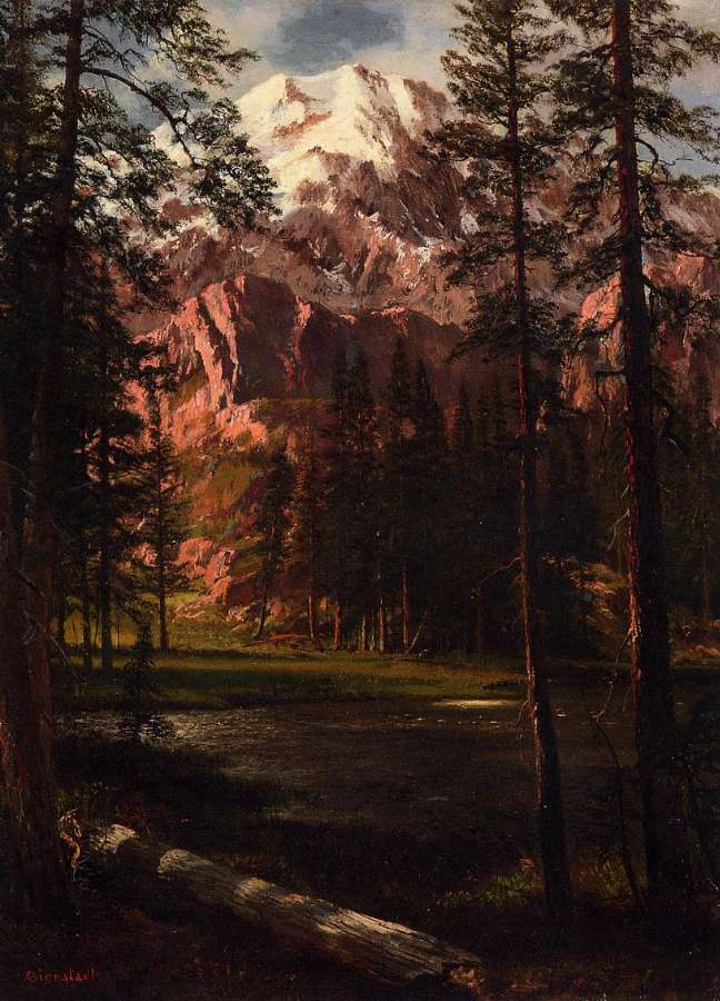 Mountain Lake I by Albert Bierstadt