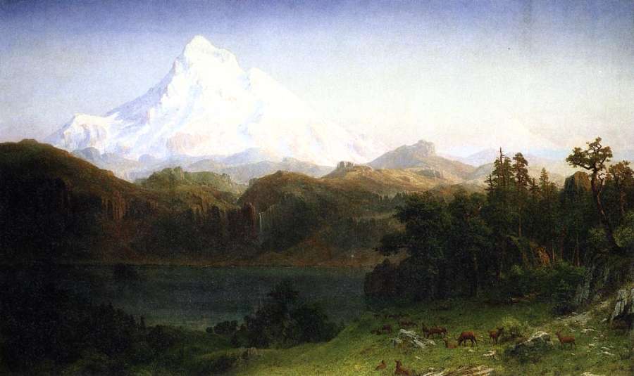 Mount Hood, Oregon by Albert Bierstadt
