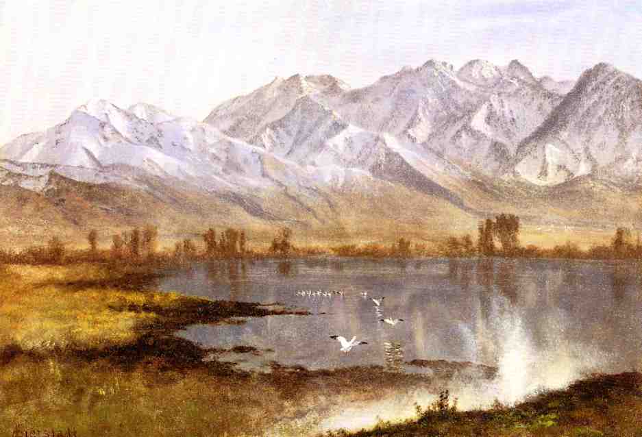 Wassatch Mountains, Utah by Albert Bierstadt
