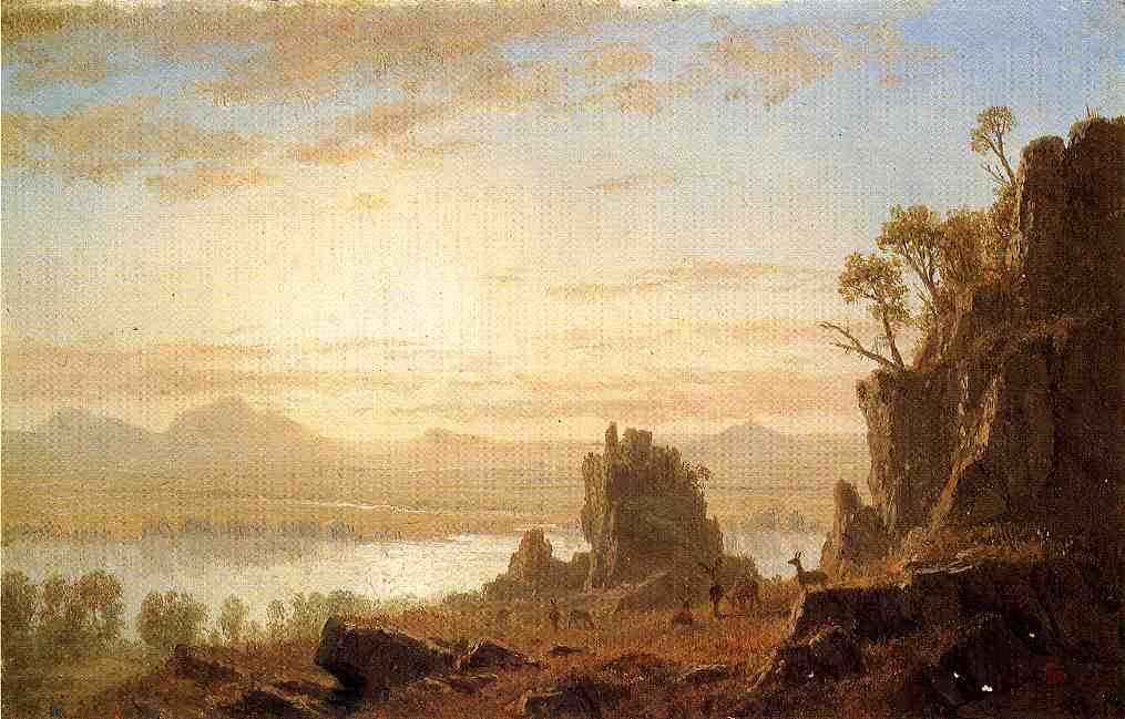 The Columbia River, Oregon by Albert Bierstadt