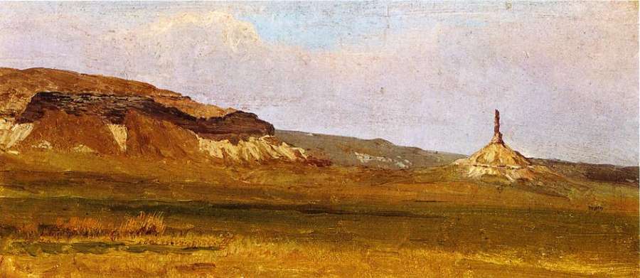 Chimney Rock by Albert Bierstadt