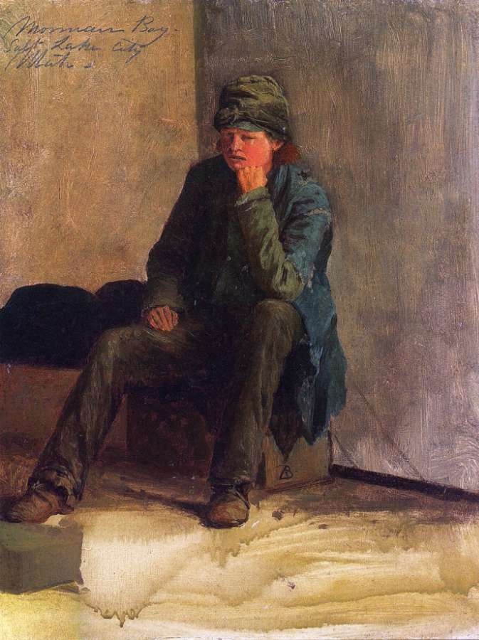 Mormon Boy, Salt Lake City by Albert Bierstadt