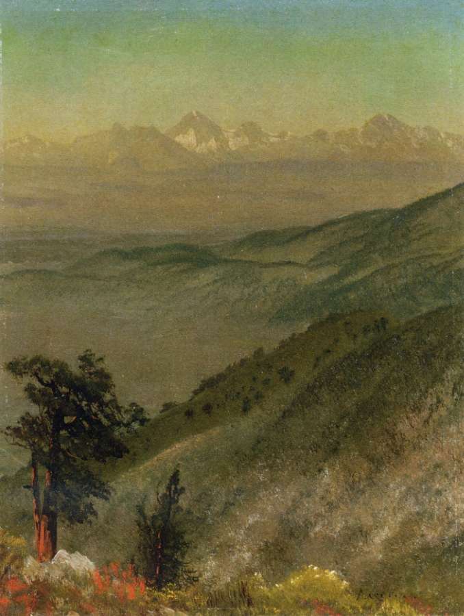 Wasatch Mountains by Albert Bierstadt