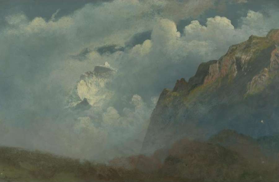 Mountain Peaks in the Clouds by Albert Bierstadt