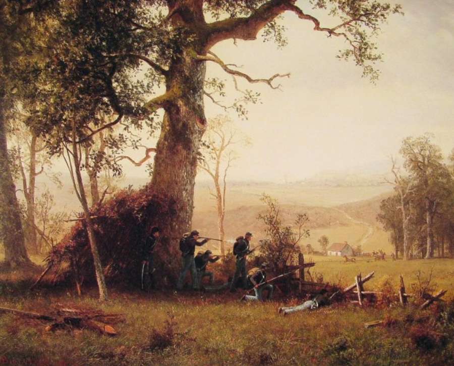 Guerrilla Warfare: Picket Duty in Virginia by Albert Bierstadt