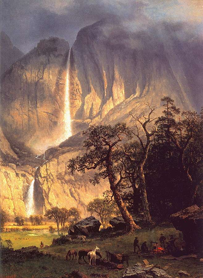 Cho-looke: The Yosemite Fall by Albert Bierstadt