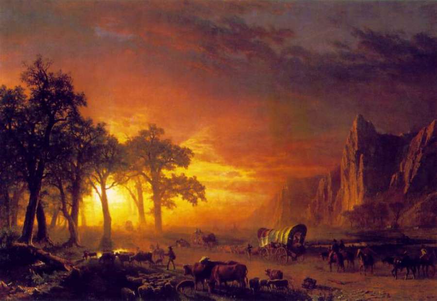 Emigrants Crossing the Plains by Albert Bierstadt