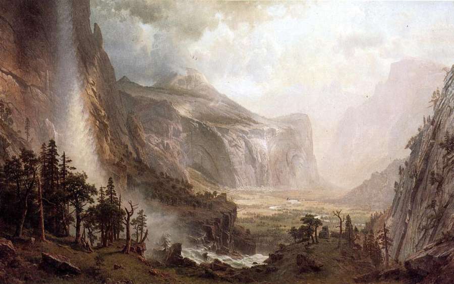 The Domes of Yosemite 1867 by Albert Bierstadt