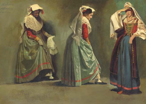 Italian Costume Studies by Albert Bierstadt