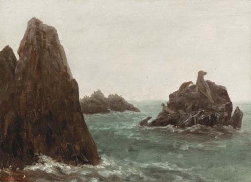 Seal Rocks, California by Albert Bierstadt