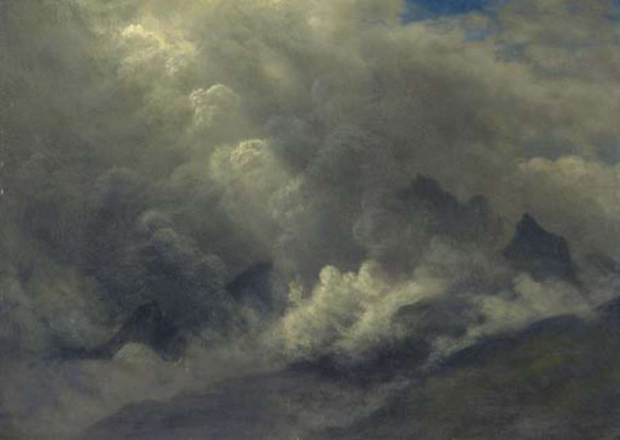 Study of Clouds and Mist by Albert Bierstadt