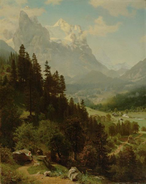 The Wetterhorn 2 by Albert Bierstadt