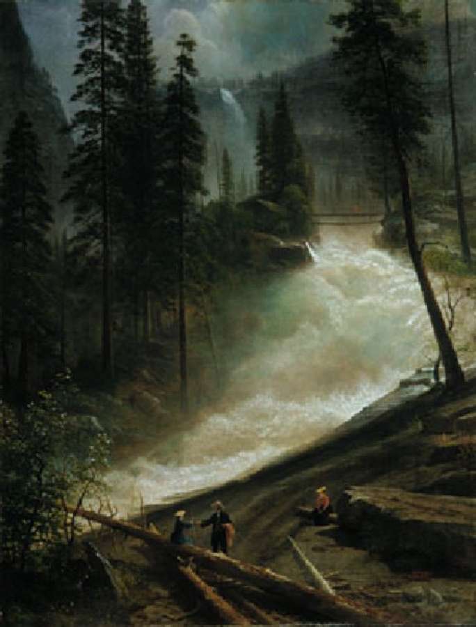 Nevada Falls  Yosemite by Albert Bierstadt