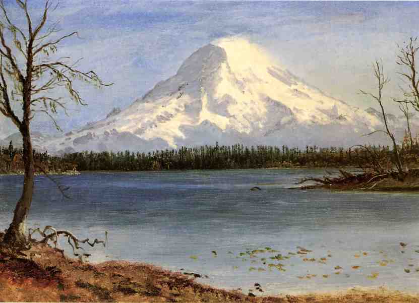 Lake In The Rockies by Albert Bierstadt