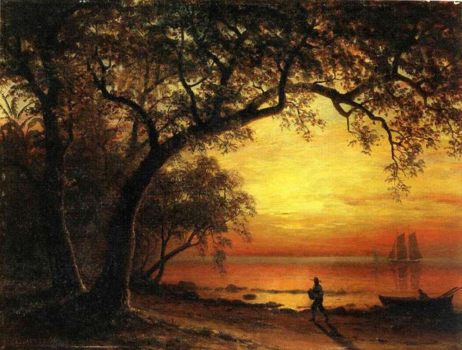 Island Of New Providence by Albert Bierstadt