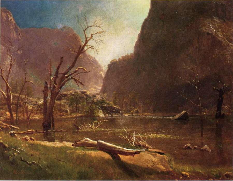 Hatch Hatchy Valley  California by Albert Bierstadt