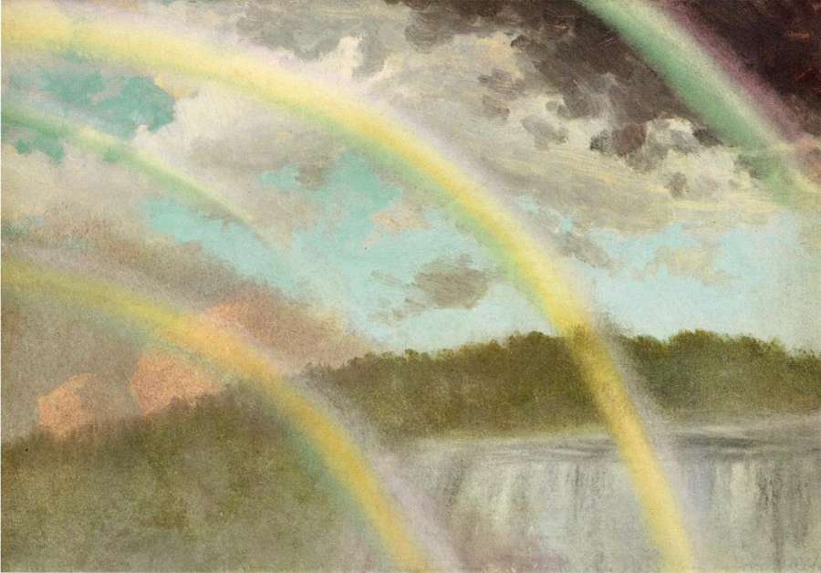 Four Rainbows Over Niagara Falls by Albert Bierstadt