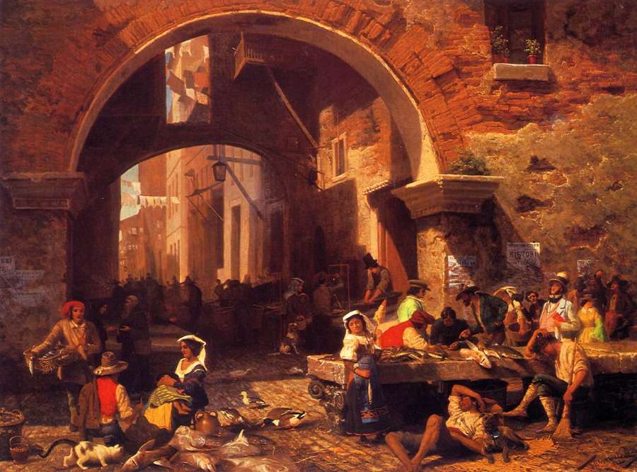 The Portico Of Octavia by Albert Bierstadt