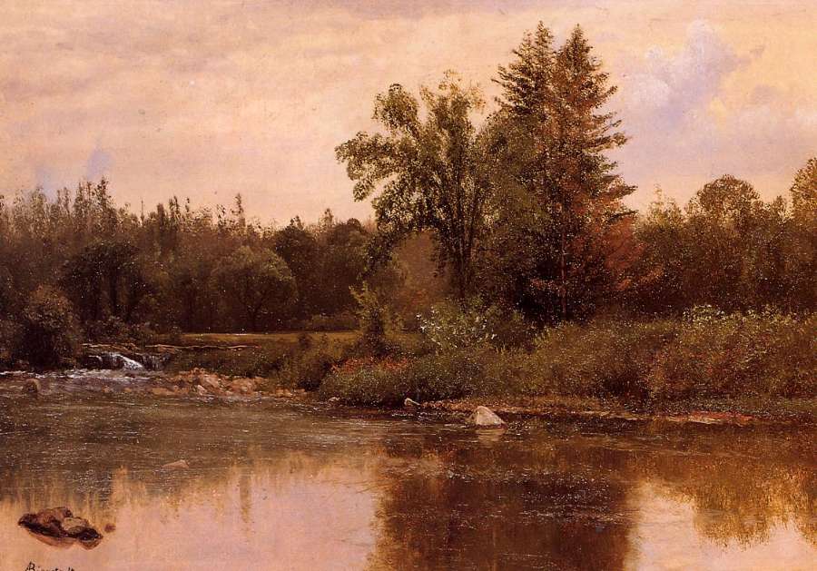 Landscape  New Hampshire by Albert Bierstadt